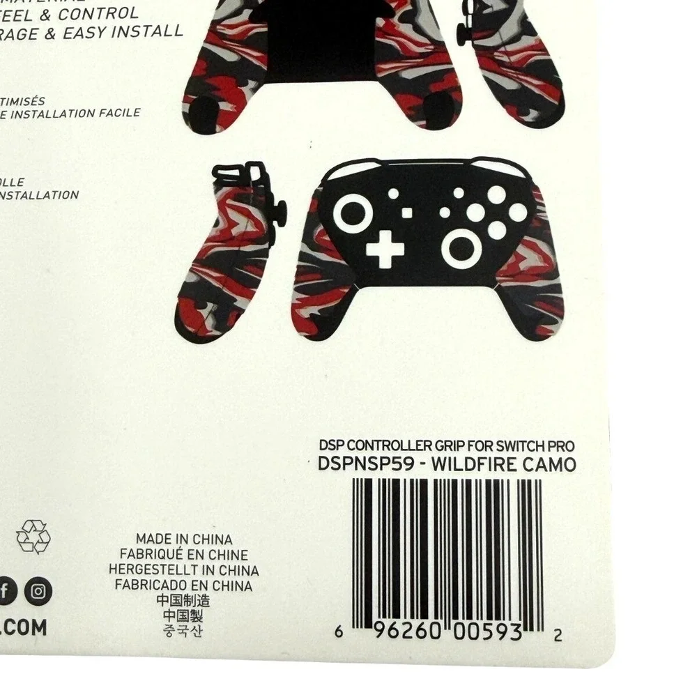 2 Pack Lizard Skins DSP Controller Grip Switch Pro Wildfire Camo 0.5mm NEW‎